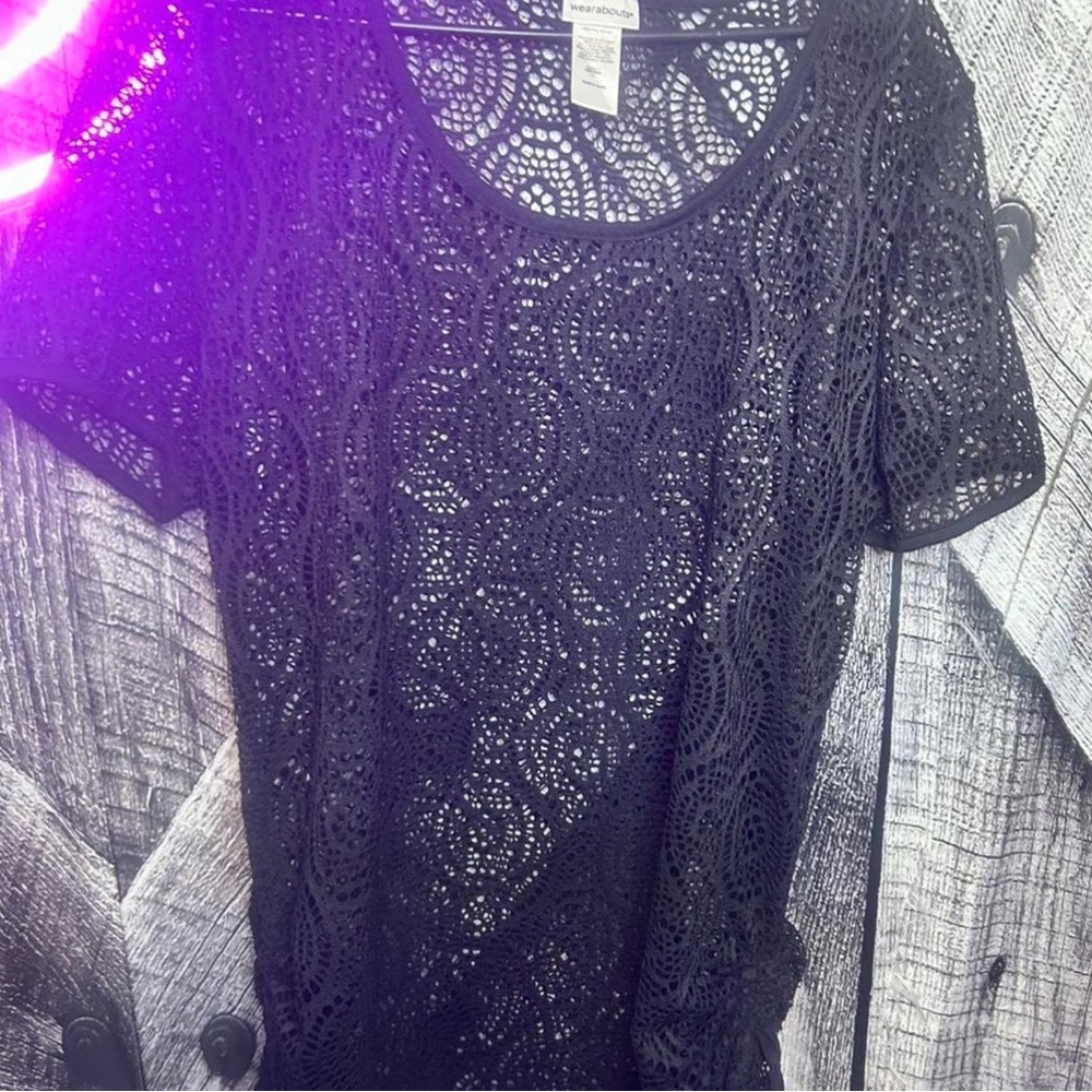 Black Lace Women swimsuit cover
